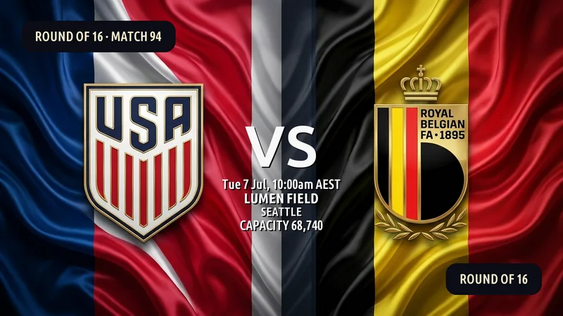 United States vs Belgium World Cup 2026 — Match Preview, Odds & How to Watch