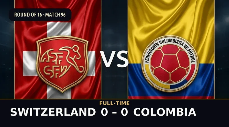 Switzerland vs Colombia World Cup 2026 — Match Recap & Best Bets Reaction
